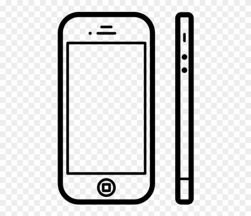 Free Png Download Iphone Side View Vector Png Images - Iphone Icon Side Clipart