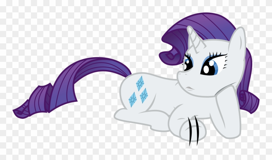 Rarity Lying Down And Waiting By Skylark-torch - Cartoon Clipart