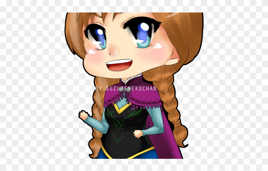 Braid Clipart Disney Anna - Cartoon - Png Download