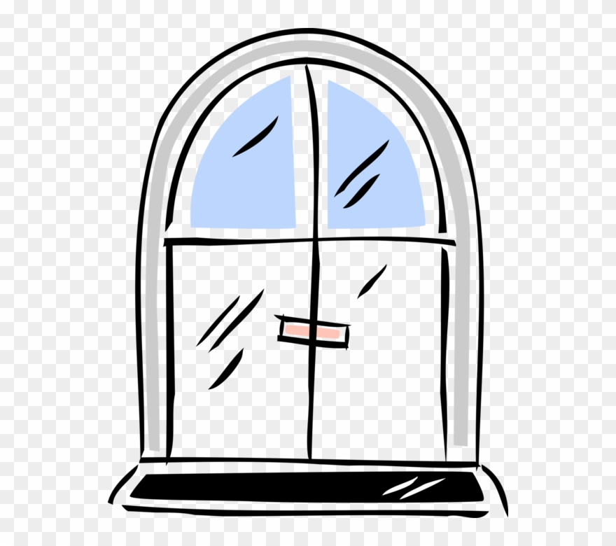 Vector Illustration Of Doorway Door Entrance Or Access Clipart