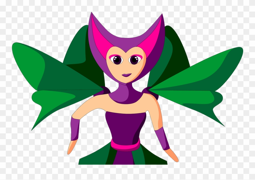 The Fairy And The Witch Once Upon A Time There Lived - Fairy Clipart