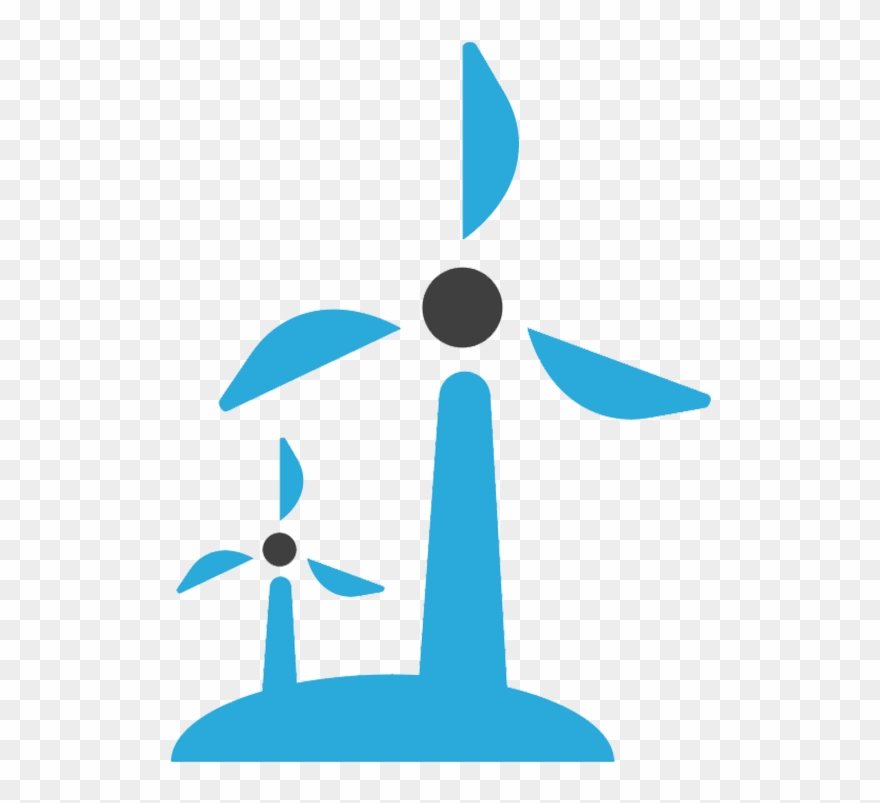 Wind Turbine Icons Clipart