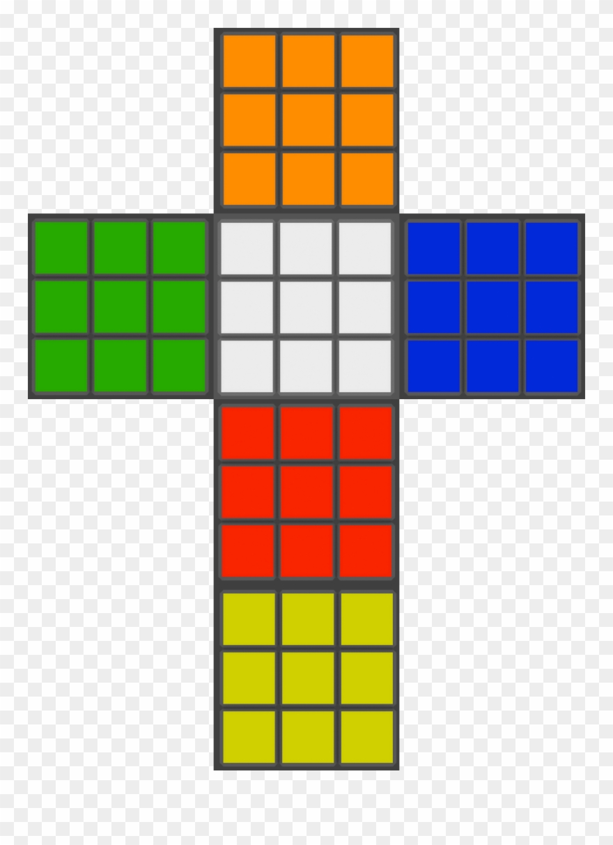 Cube Clipart 80s Party - Make A Rubik's Cube - Png Download