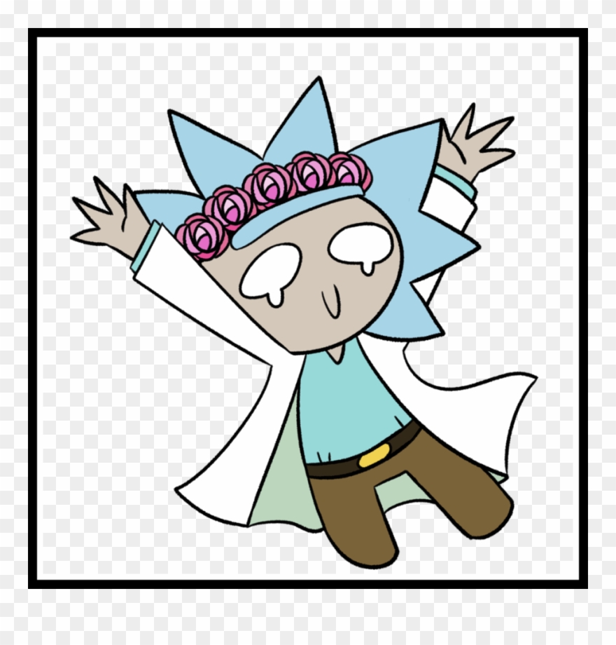 Girl With Flower Crown Clipart - Morty Smith - Png Download