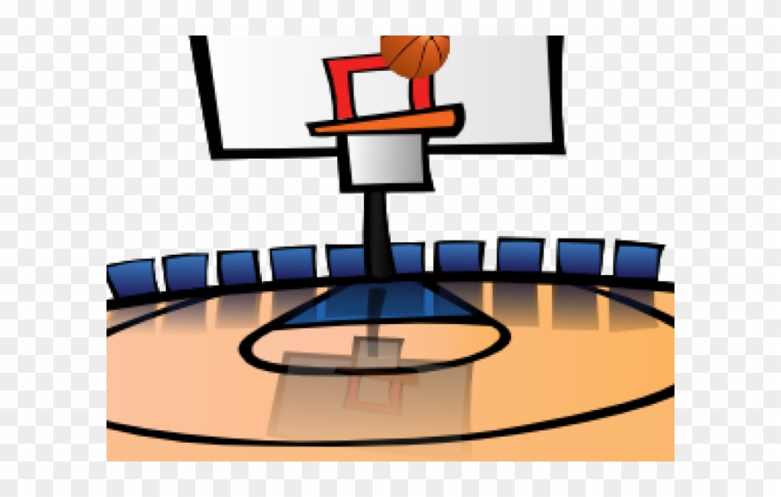 Thank You Clipart Basketball - Basketball Half Court Clipart - Png Download