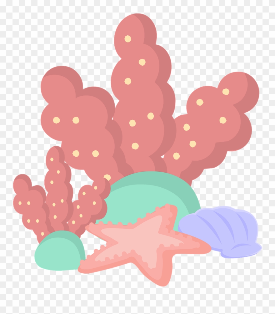 Coral Sticker - Illustration Clipart