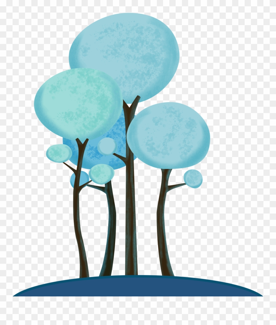 Alberi D'inverno Piante Elementi Decorativi Png And - Illustration Clipart