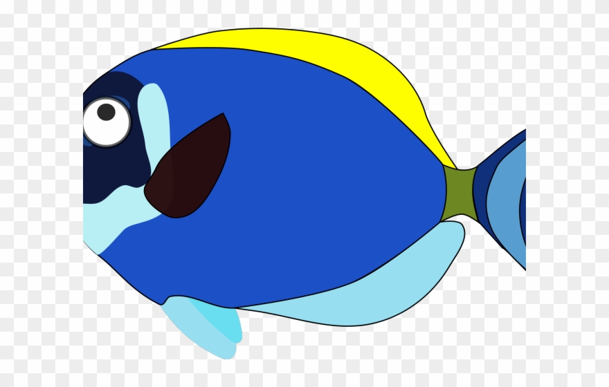 Hurricane Clipart Angry - Blue Fish Pictures Cartoon - Png Download