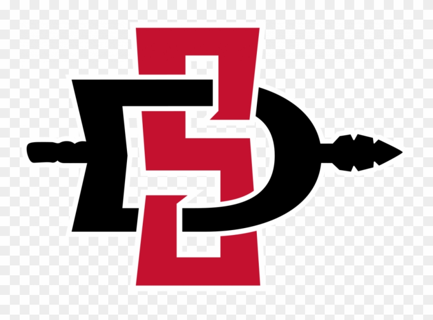 San Diego State Basketball Logo Clipart