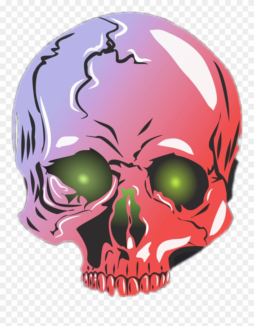 Nebula Clipart Picsart - Skull Art Wallpapers For Phone - Png Download