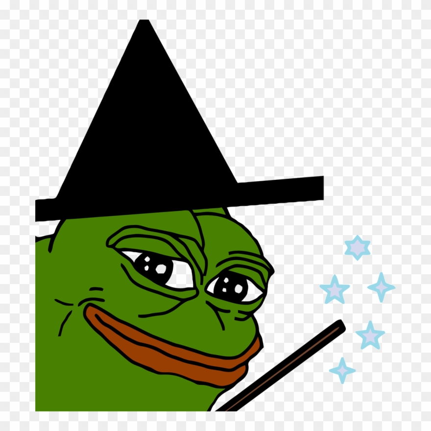 Pin Yoda Head Clipart - Pepe The Frog Magician - Png Download