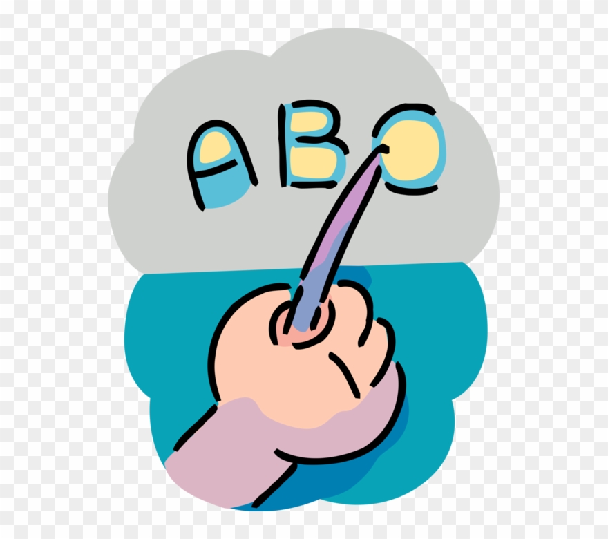 Vector Illustration Of Teacher's Hand With Pointer Clipart