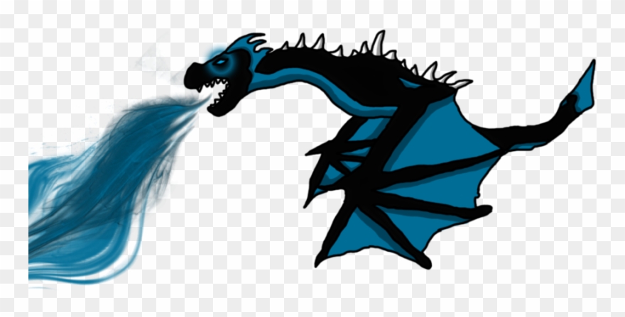 Blue Dragon Clipart Scary - Dragon Blue Fire Png Transparent Png