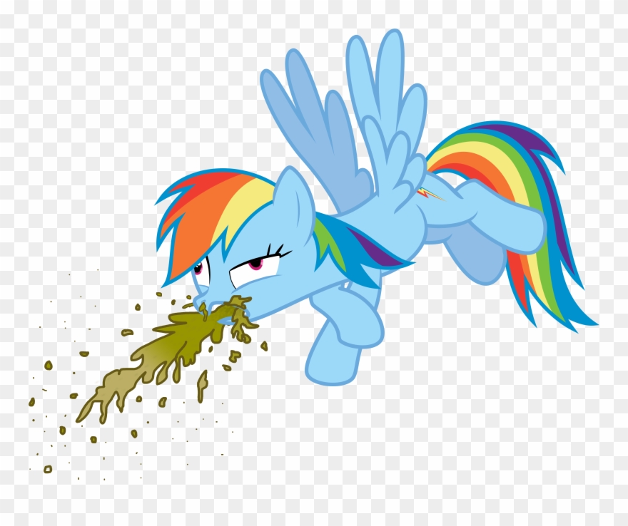 >mega Bloks - Rainbow Dash Throwing Up Clipart