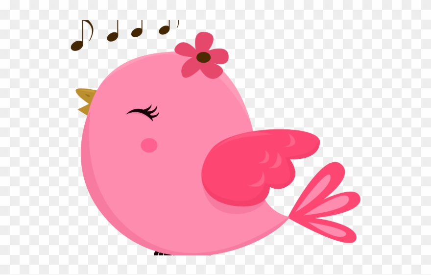 Fence Clipart Cute Pink - Bird Background Transparent Clipart Png