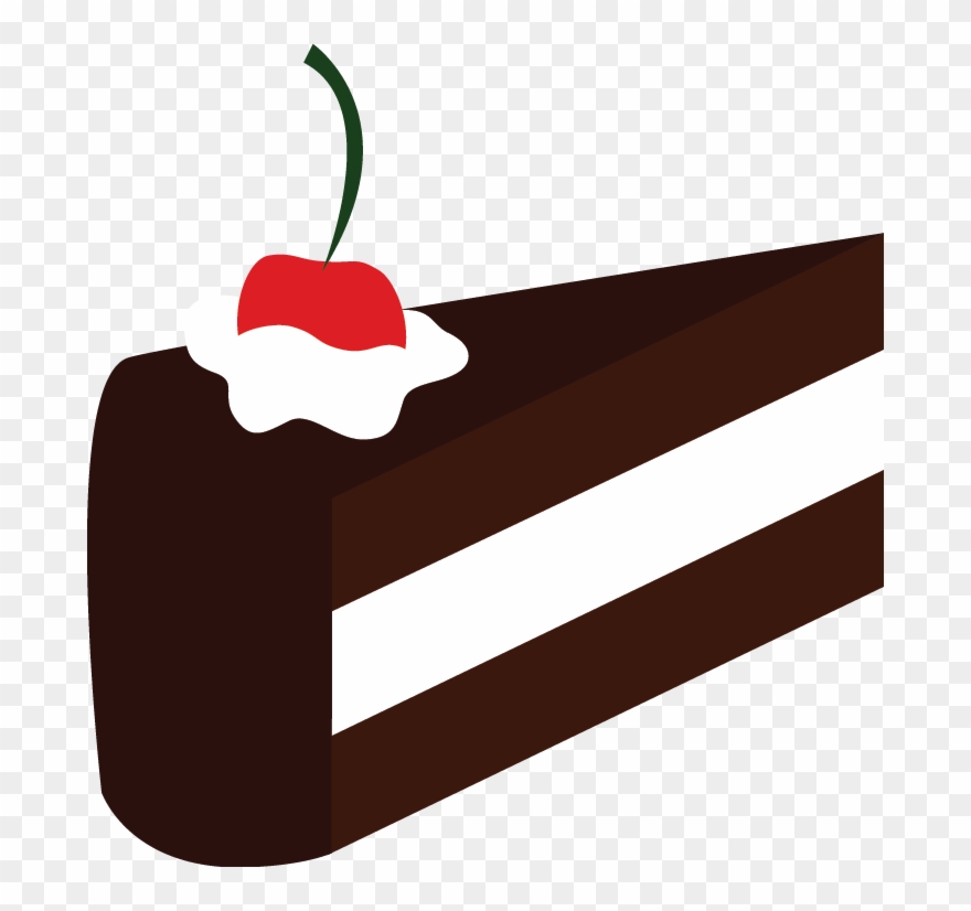 Slice Of Cake Clip Art Black And White Cake Slice Clipart - Cake Slice Vector Png Transparent Png