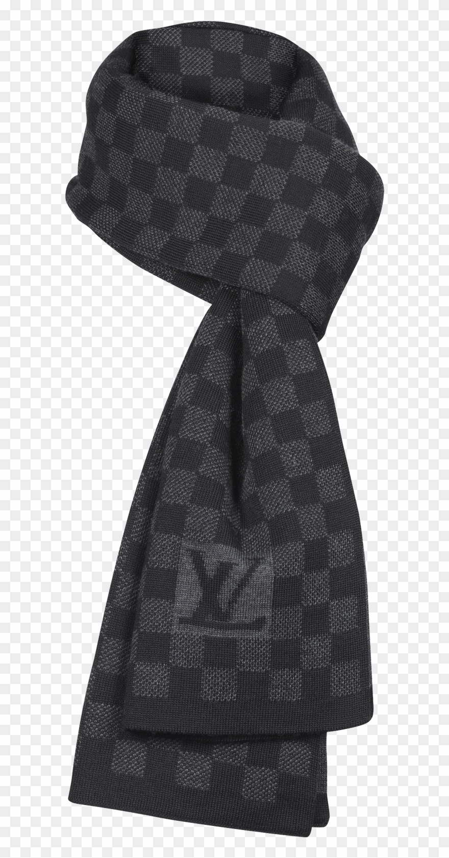 Graphite Scraf Louis Vuitton Damier, Gentleman Style, - Louis Vuitton Checkered Scarf Clipart