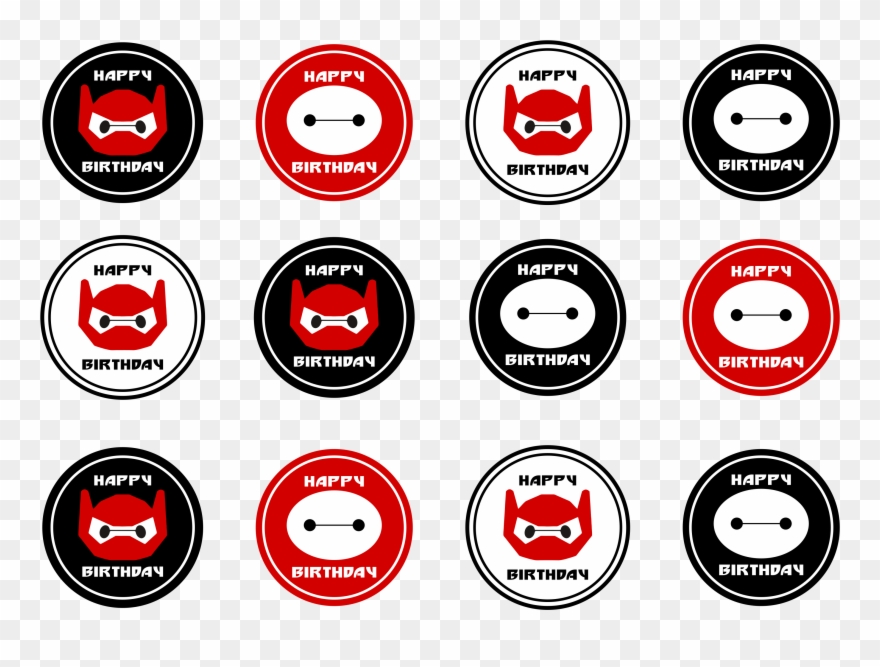 Download Our Big Hero 6 Free Printables Here - Baymax Cupcake Topper Printable Clipart