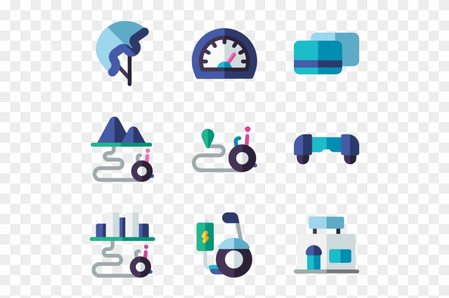 Self Balancing Electric Scooters Clipart