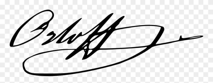 Alexey Fyodorovich Orlov Signature Clipart