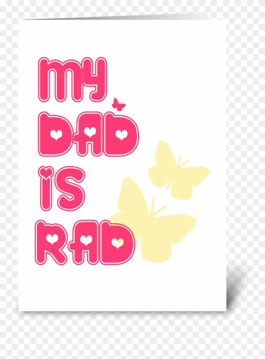 My Dad Is Rad - Pieridae Clipart