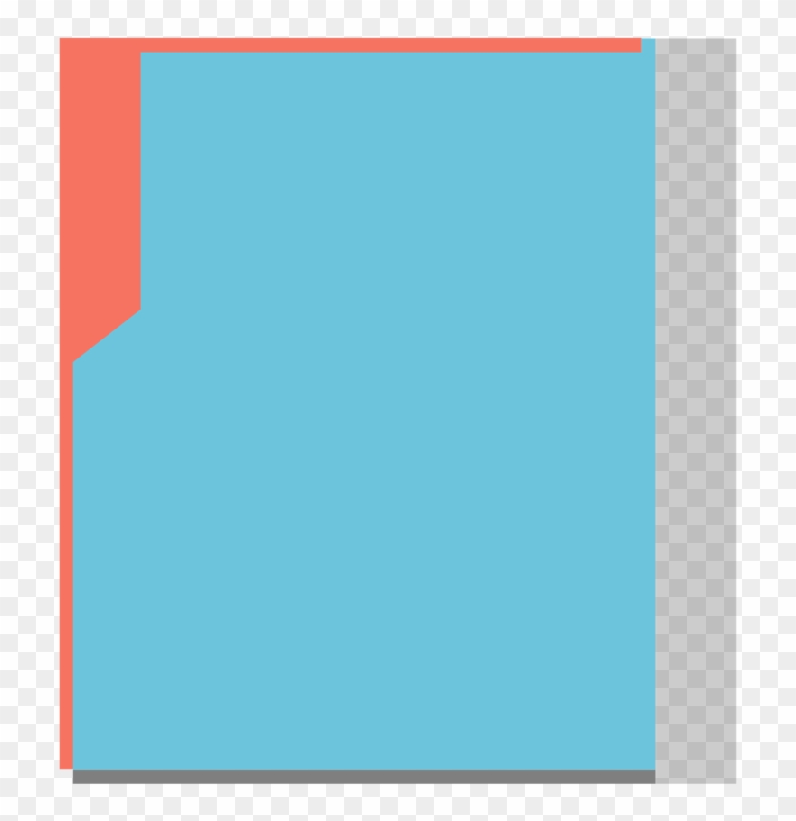 Folder - Cobalt Blue Clipart