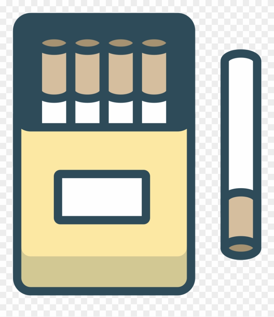 Cigarette Box Icon Clipart