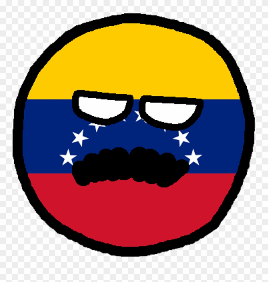 Venezuelaball Sticker - Venezuela Button Flag Clipart