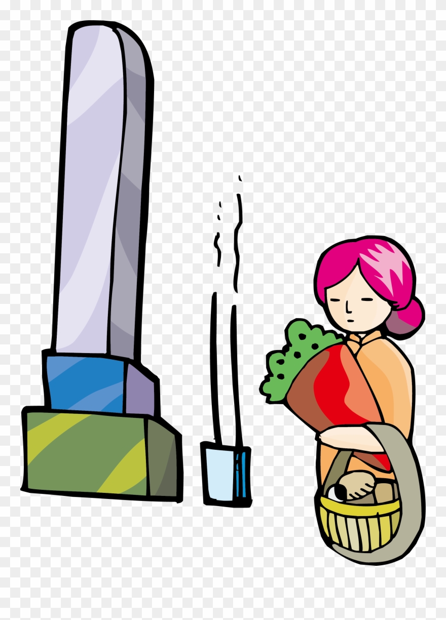 Free Clipart Of A Black And White Cemetery Of Soldiers - 清明 节 卡通 图片 - Png Download
