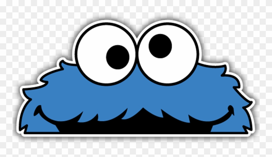 Cookie Monster Kitchen Aid Decal , Png Download - Cookie Monster Sticker Png Clipart