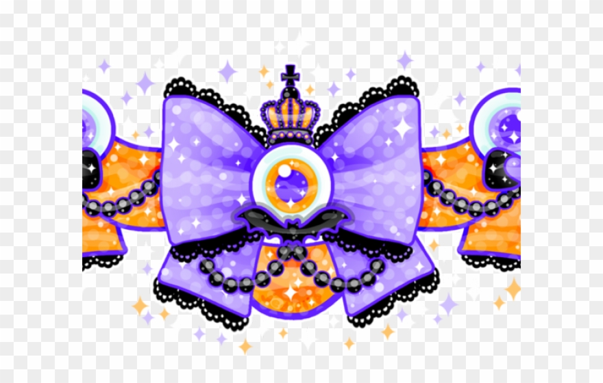 Bow Clipart Halloween - Portable Network Graphics - Png Download