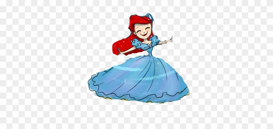 Png Download Princess Ariel As Cinderella By Vanessaswann - Cartoon Clipart