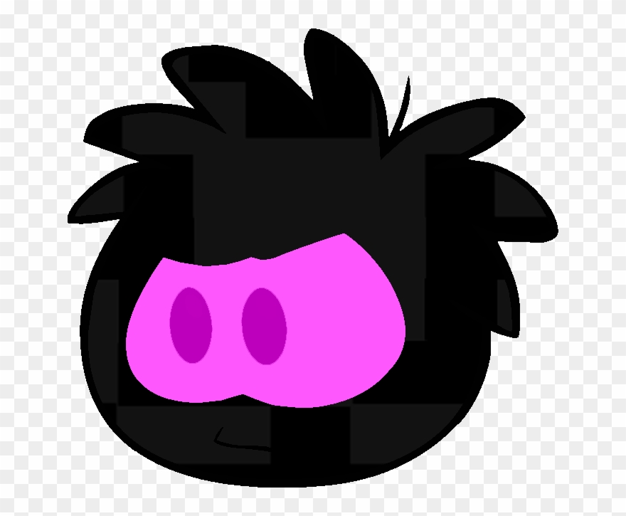 Puffle-enderman - Minecraft Puffle Clipart