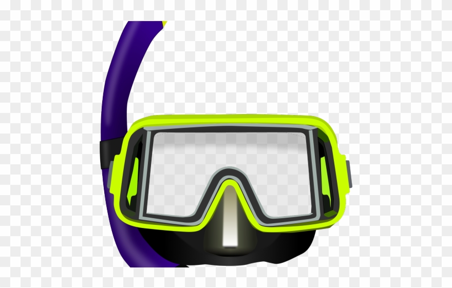 Diving Clipart Scuba Diving Equipment - Diving Mask - Png Download