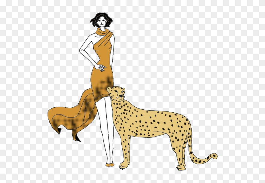 Predator Dream Meaning - Cheetah Totem Pole Drawing Clipart