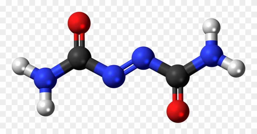 Azodicarbonamide 3d Ball - Plastic Molecule Structure 3d Clipart