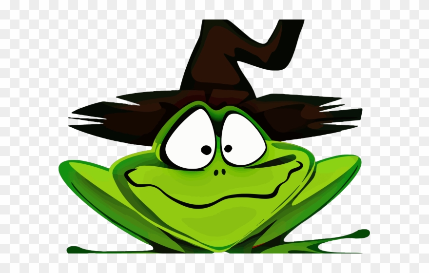 Witch Hat Clipart Witch Cauldron - Halloween Frog - Png Download