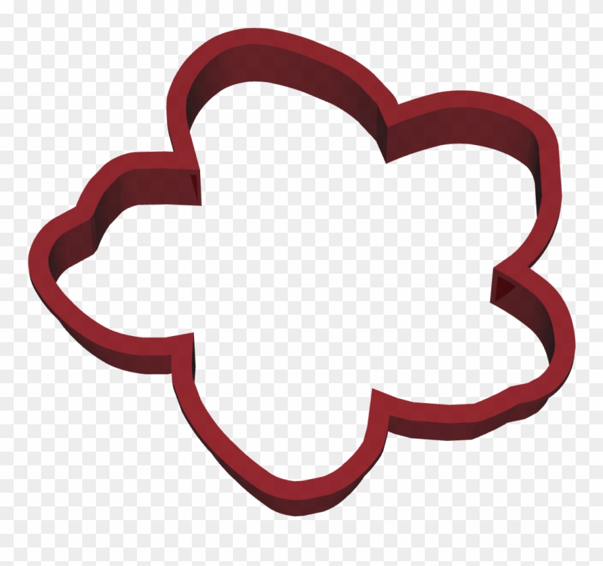 Plumeria Cookie Cutter - Illustration Clipart