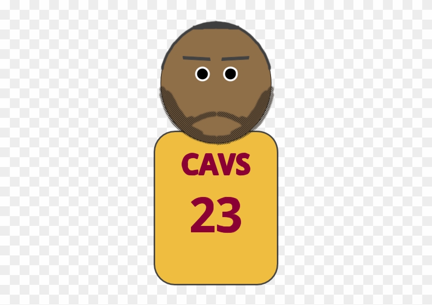 Cleveland Cavaliers - Lebron - Cartoon Clipart