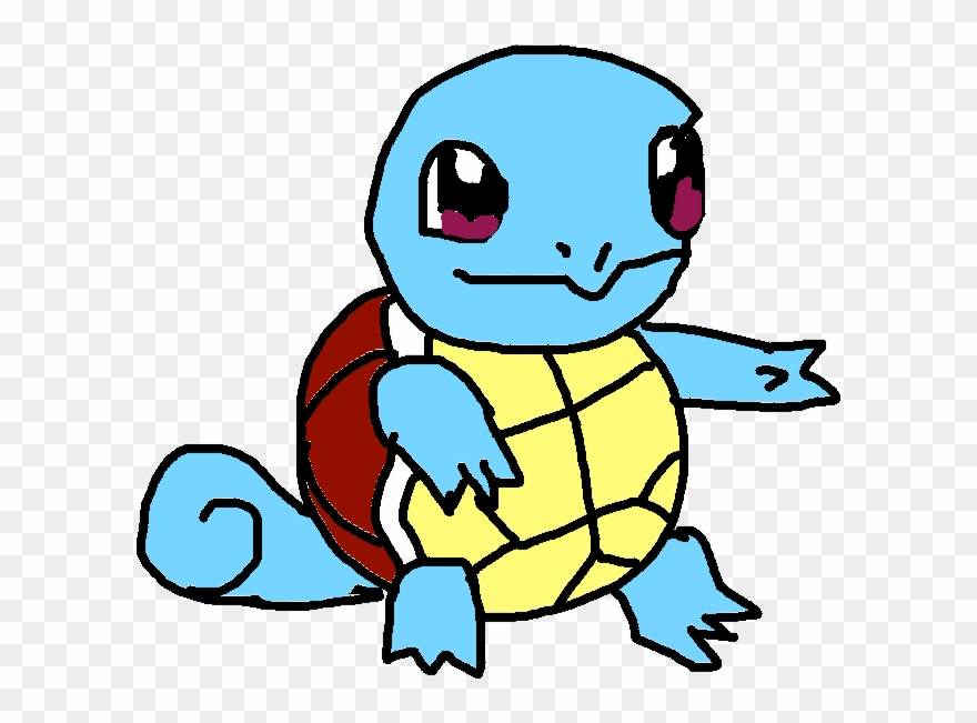 Squirtle - Drawing - Fsjal Template Clipart