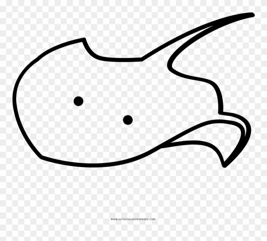 Stingray Coloring Page - Line Art Clipart