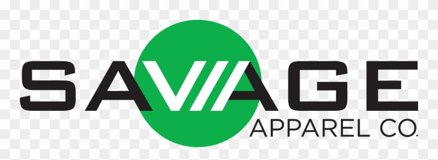 Savage Logo Wordmarkcircle - Savage Apparel Co Clipart