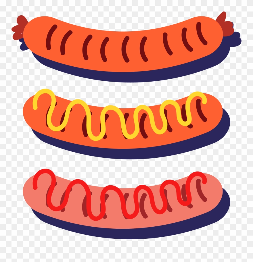 Hot Dog Barbecue Grill Sausage - Sausage Clipart