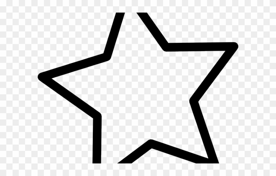 The Flash Clipart Blank Star - Star Black And White Clipart Png Transparent Png