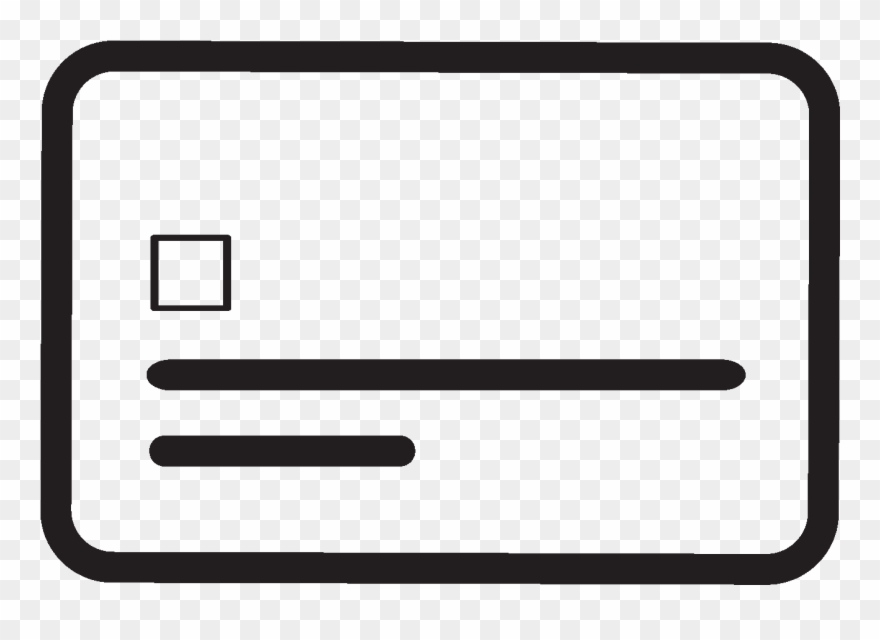 Card Icon - Line Art Clipart