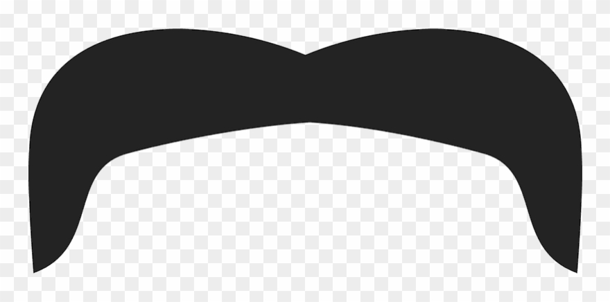 The Cowboy's Cousin Stache Rubber Stamp Clipart