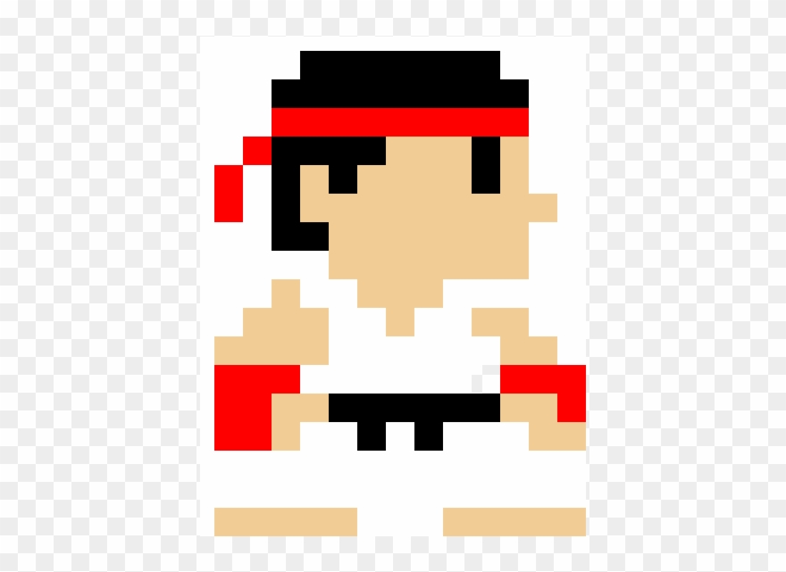 Ryu Street Fighter - There A Game Where You Can Create Your Own Pixel Character Clipart
