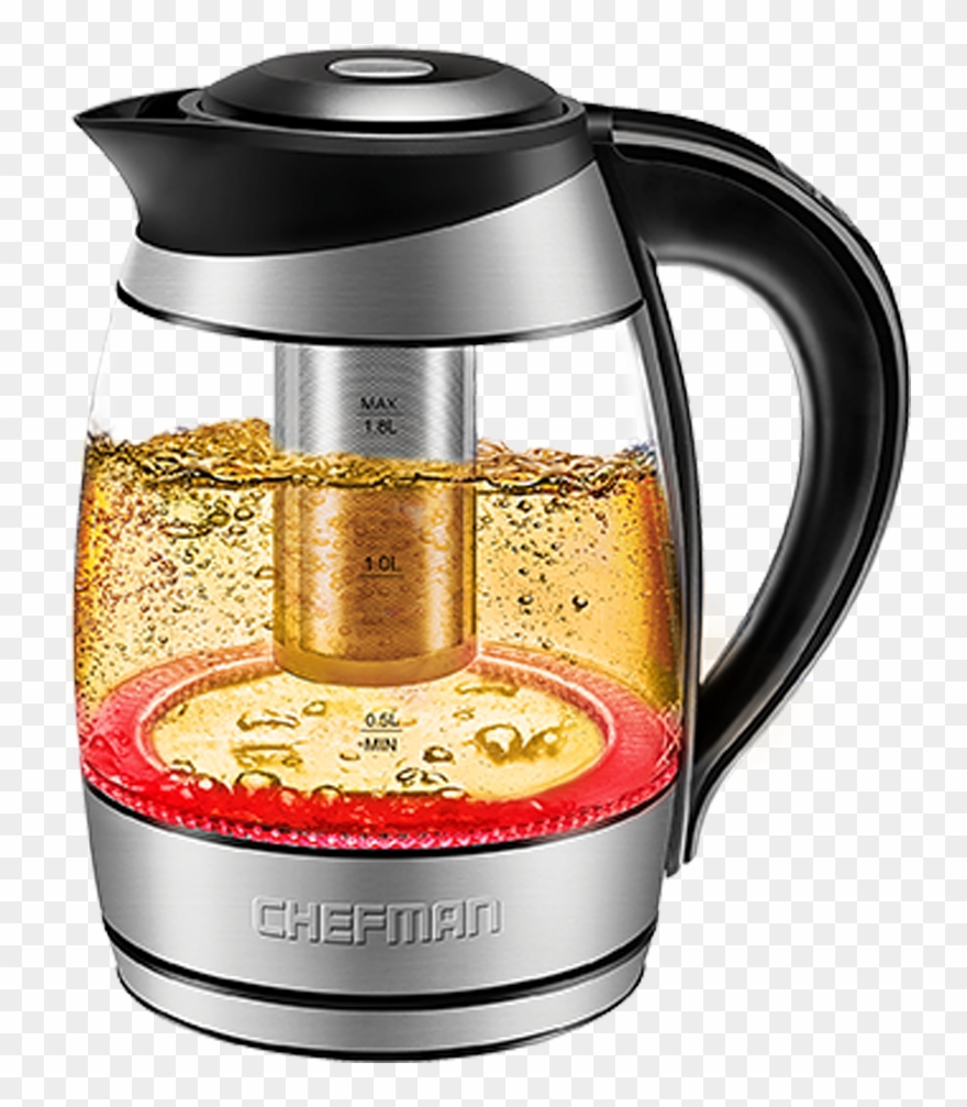 Electric Kettle - Chefman Electric Glass Kettle W Temperature Control Clipart