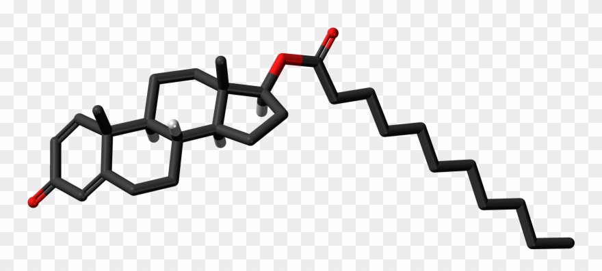 Boldenone Undecylenate Molecule Skeletal - Hormonen Icoon Clipart