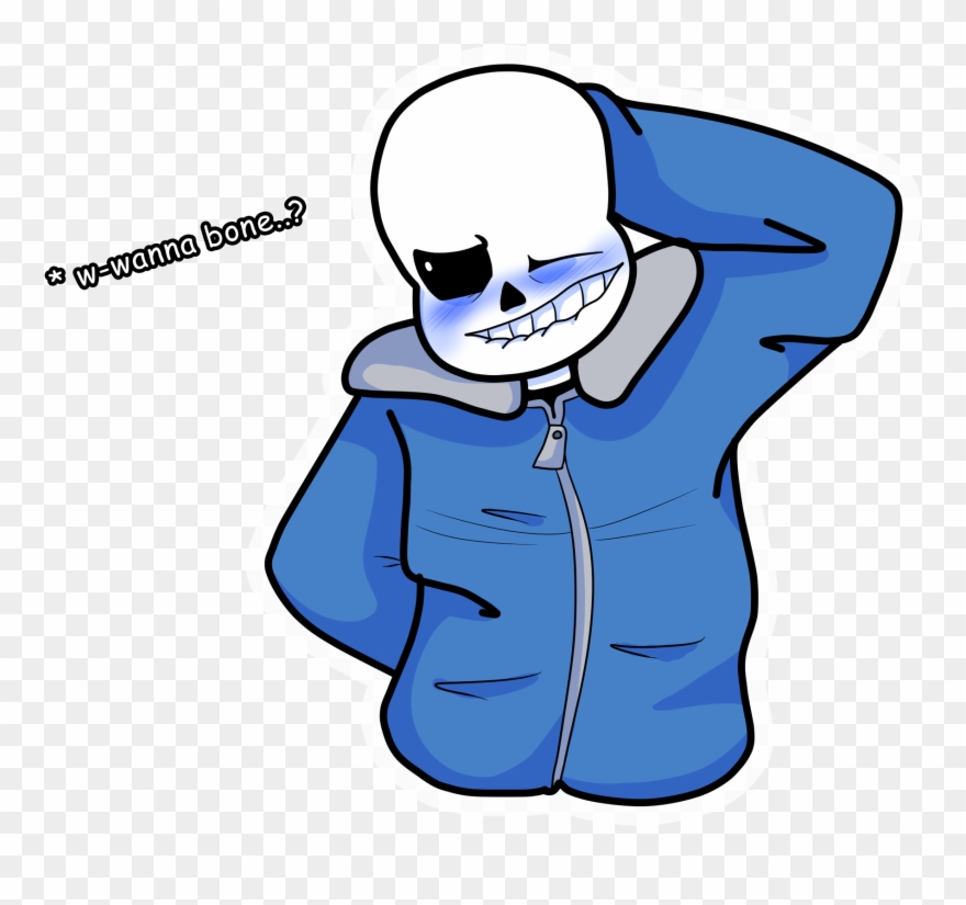 Oh And Here I Made This For You &lt - Sans Wanna Bone Clipart